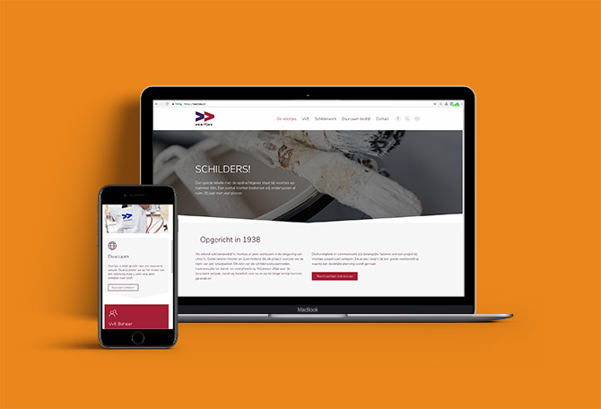Website Voortjes Schilders